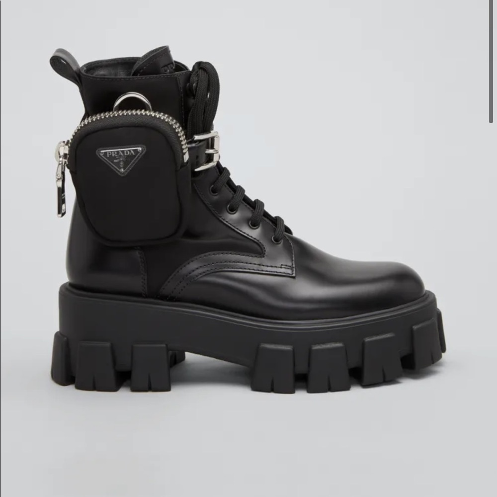 Prada Monolith Combat Ankle Boot - image 4